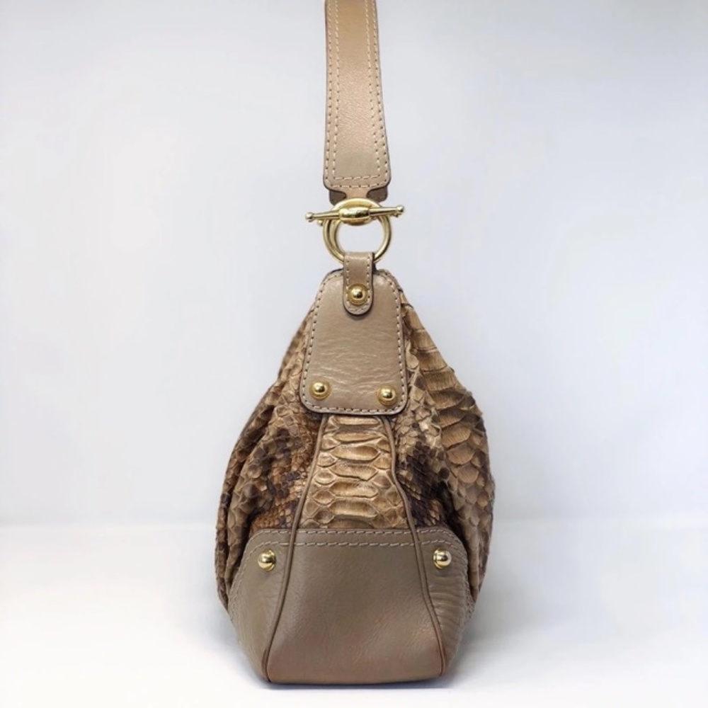Gucci Jockey Python Shoulder Bag - Picture 7 of 10